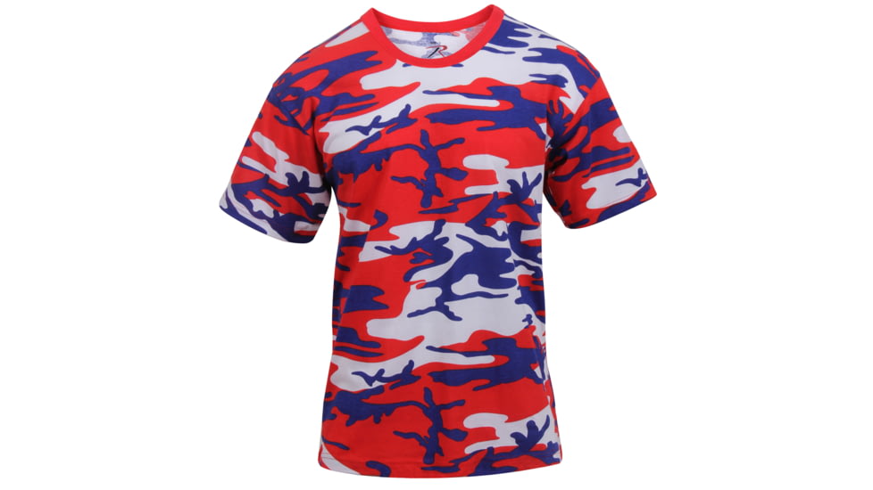 Rothco Colored Camo T-Shirts, Electric Blue Camo, Small, 60173-ElectricBlueCamo-S