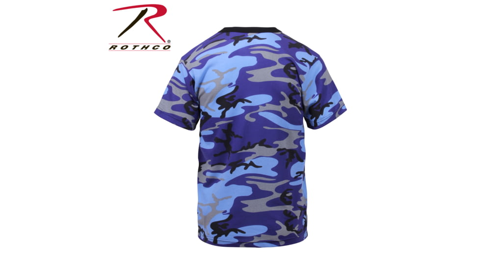 Rothco Colored Camo T-Shirts, Electric Blue Camo, Small, 60173-ElectricBlueCamo-S