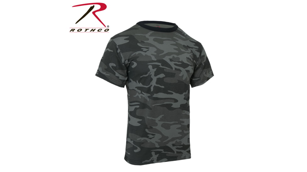 Rothco Colored Camo T-Shirts, M, Black Camo, 1864-BlackCamo-M