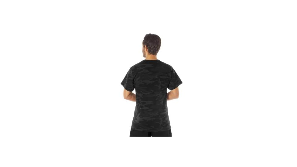 Rothco Colored Camo T-Shirts - Mens, M, Midnight Black Camo, 12310-MidnightBlackCamo-M