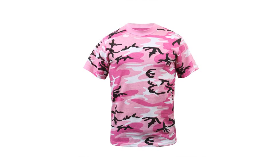 Rothco Colored Camo T-Shirts, Pink Camo, Small, 8987-PinkCamo-S