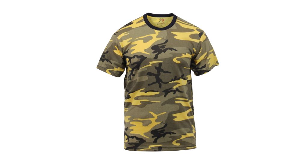 Rothco Colored Camo T-Shirts, Stinger Yellow Camo, Small, 5994-StingerYellowCamo-S