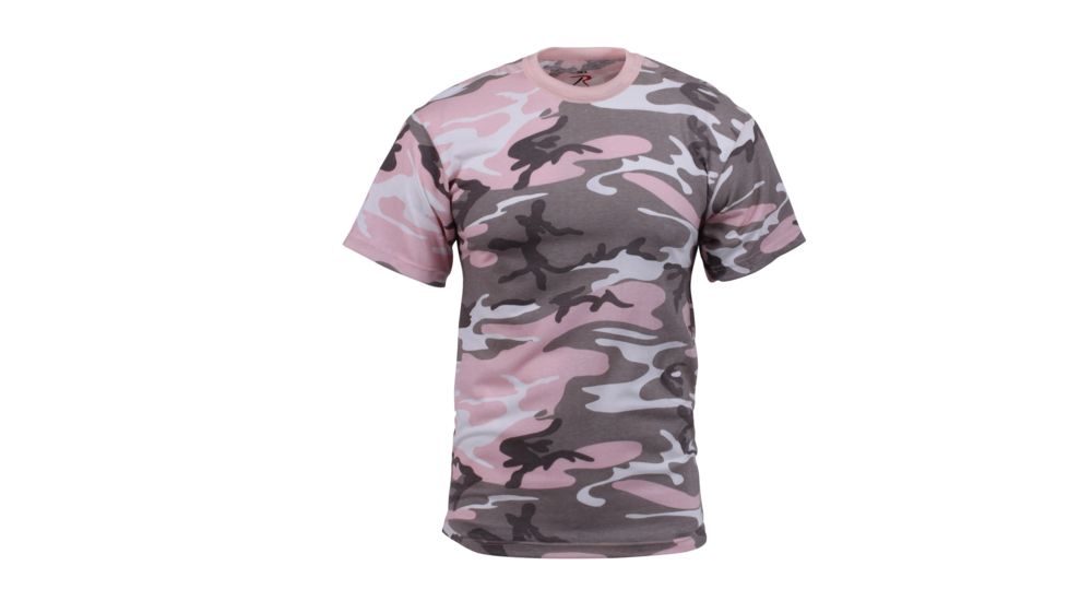 Rothco Colored Camo T-Shirts, Subdued Pink Camo, Small, 8681-SubduedPinkCamo-S