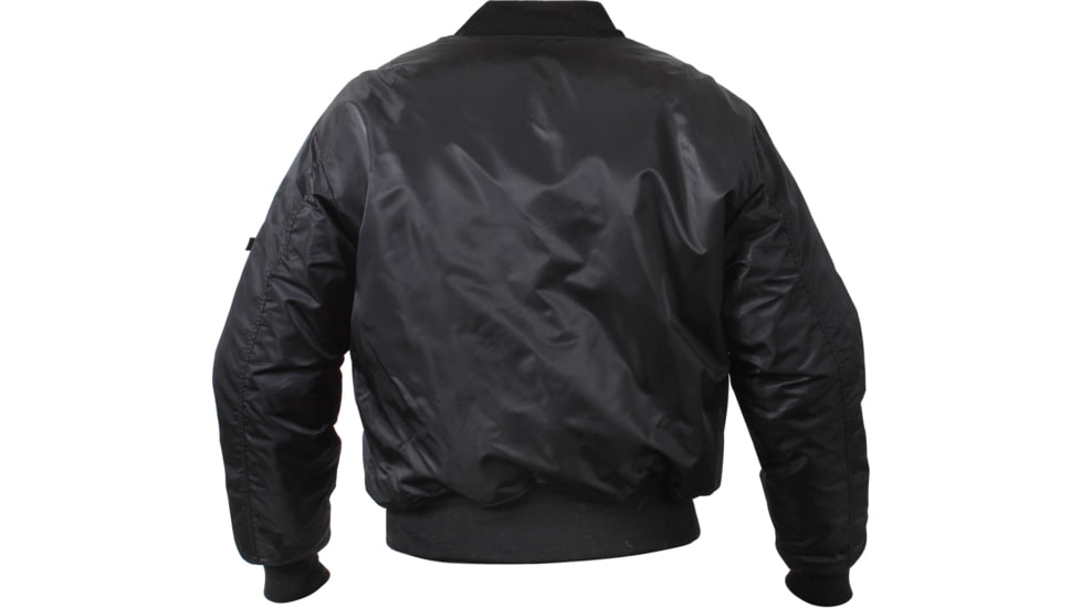 Rothco Concealed Carry MA-1 Flight Jacket, Black, Small, 77350-Black-S