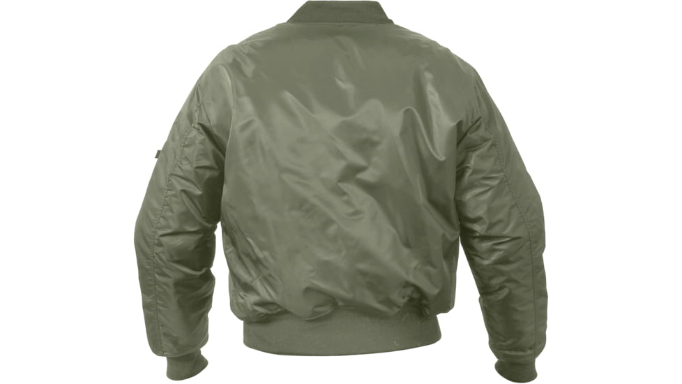 Rothco Concealed Carry MA-1 Flight Jacket, Sage Green, Small, 77450-SageGreen-S