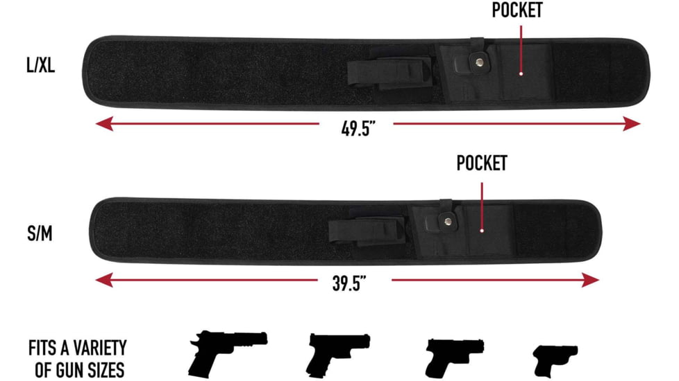 Rothco Concealed Carry Neoprene Belly Band Holster, 10645-SM