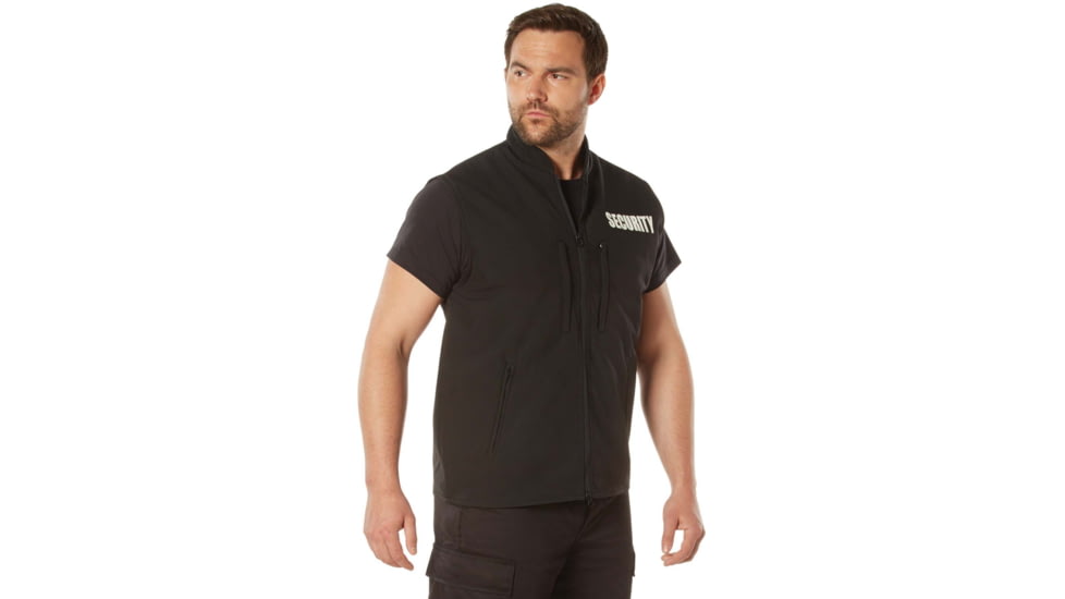 Rothco Concealed Carry Soft Shell Security Vest - Black, Small, 1961-S