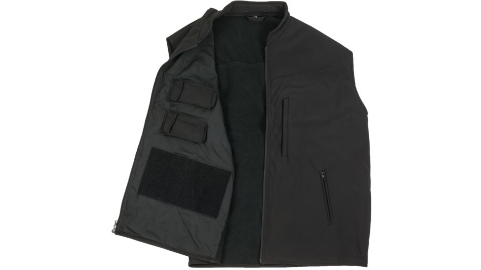 Rothco Concealed Carry Soft Shell Vest, Black, 3XL, 86502-Black-3XL