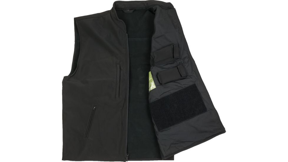 Rothco Concealed Carry Soft Shell Vest, Black, 3XL, 86502-Black-3XL