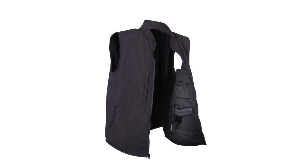 Rothco Concealed Carry Soft Shell Vest, Black, XL, 86500-Black-XL, EDEMO1