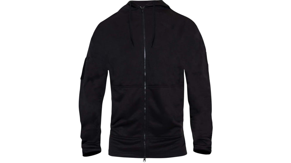 Rothco Concealed Carry Zippered Hoodie - Mens, Black, 3XL, 6073-3XL