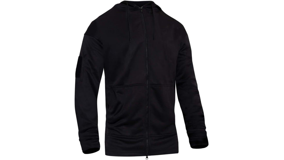 Rothco Concealed Carry Zippered Hoodie - Mens, Black, 3XL, 6073-3XL