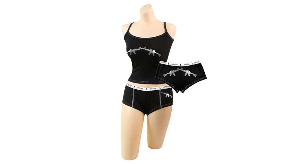 Rothco Crossed Rifles Booty Shorts &amp; Tank Top, Extra Small, 4985-Top-XS