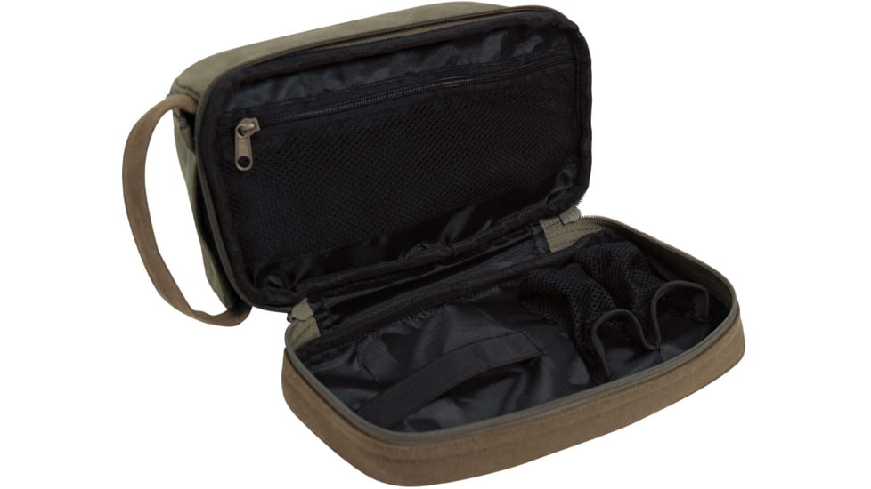Rothco Deluxe Canvas Travel Kit, Olive Drab, 1854-OliveDrab