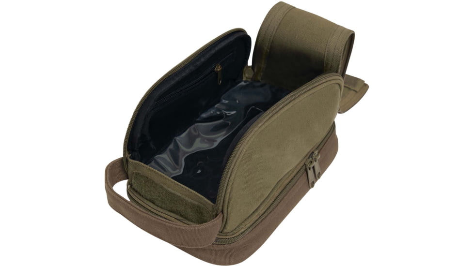 Rothco Deluxe Canvas Travel Kit, Olive Drab, 1854-OliveDrab
