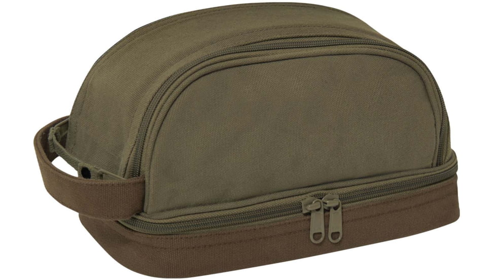 Rothco Deluxe Canvas Travel Kit, Olive Drab, 1854-OliveDrab