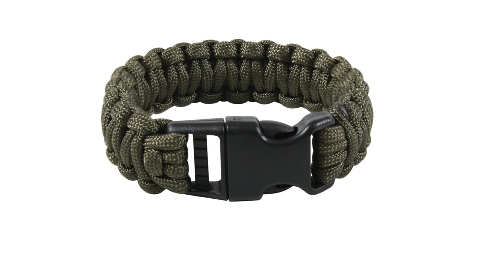 Rothco Deluxe Paracord Bracelets, Olive Drab, 7, 965-OliveDrab-7Inches