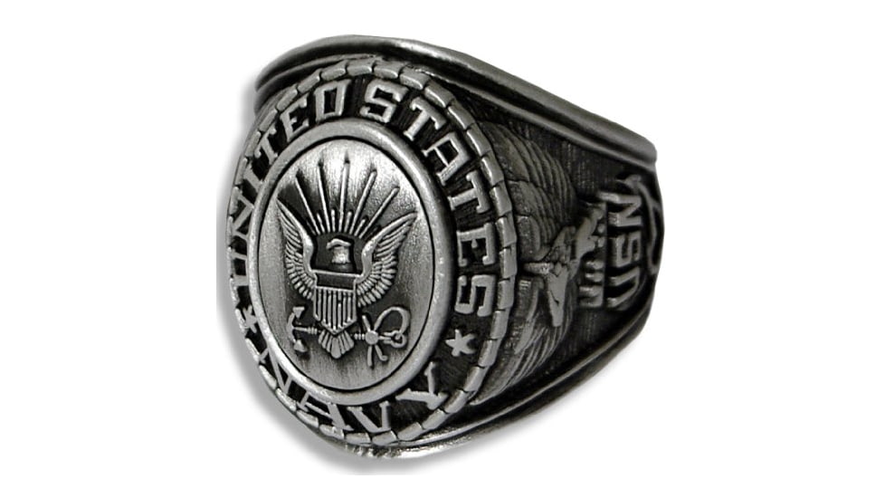 Rothco Deluxe Silver Insignia Ring, Silver, 11, 843-814