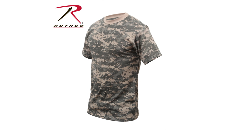 Rothco Digital Camo T-Shirt 5212, S, Heritage Walnut, 61800-HeritageWalnut-S
