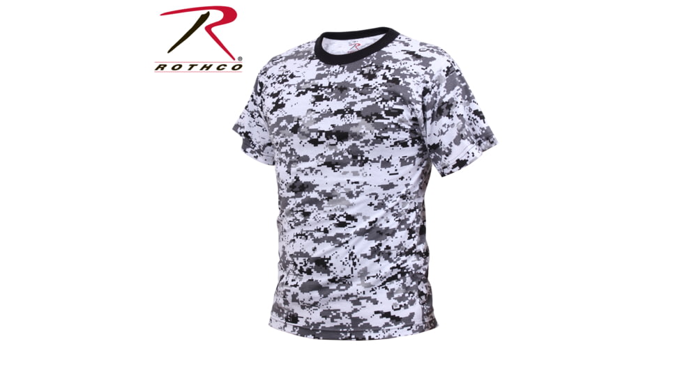 Rothco Digital Camo T-Shirt 5212, S, Heritage Walnut, 61800-HeritageWalnut-S