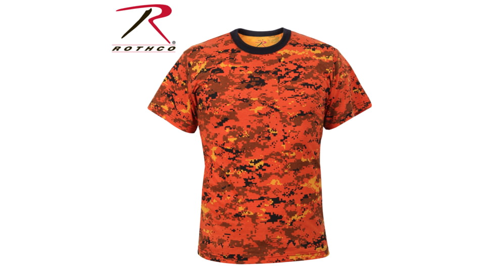 Rothco Digital Camo T-Shirt 5212, S, Heritage Walnut, 61800-HeritageWalnut-S