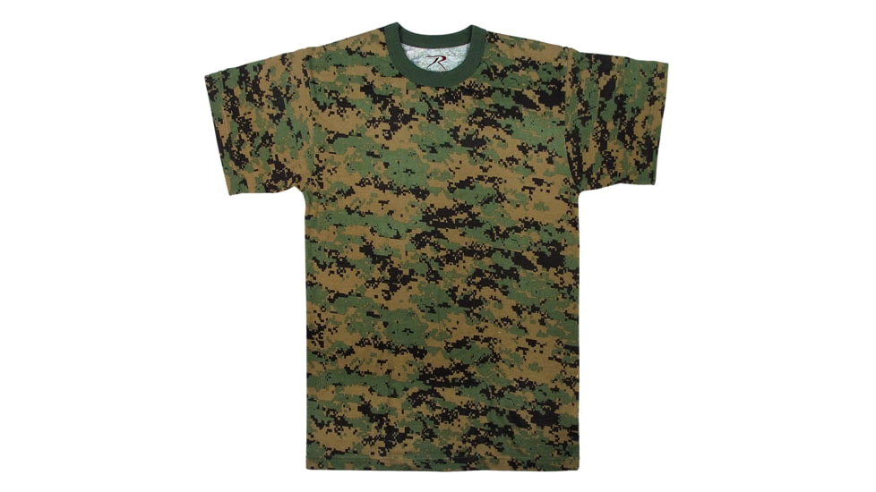 Rothco Digital Camo T-Shirt 5212, S, Heritage Walnut, 61800-HeritageWalnut-S
