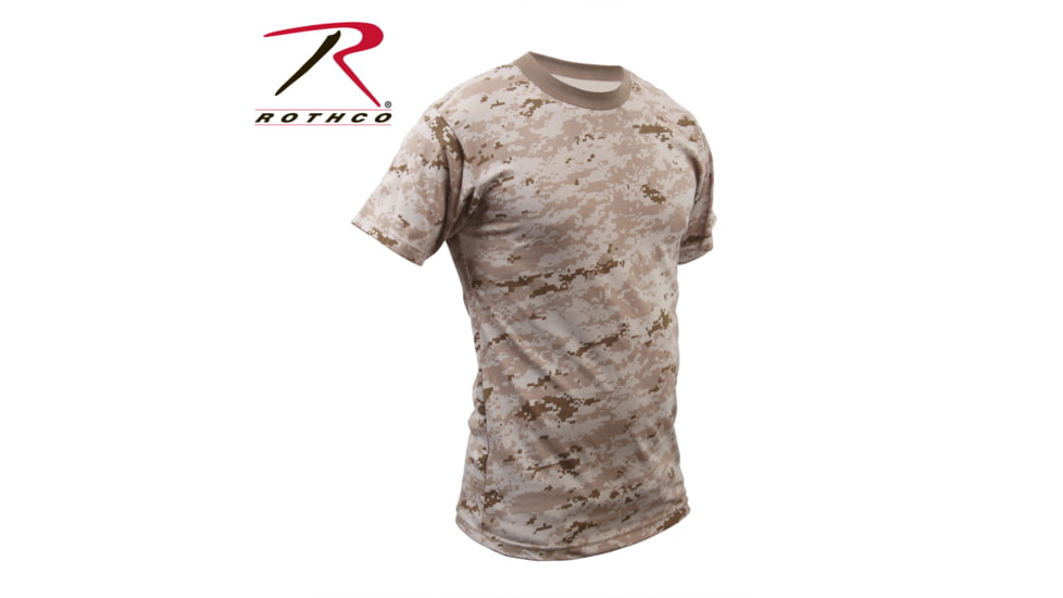 Rothco Digital Camo T-Shirt 5212, S, Heritage Walnut, 61800-HeritageWalnut-S