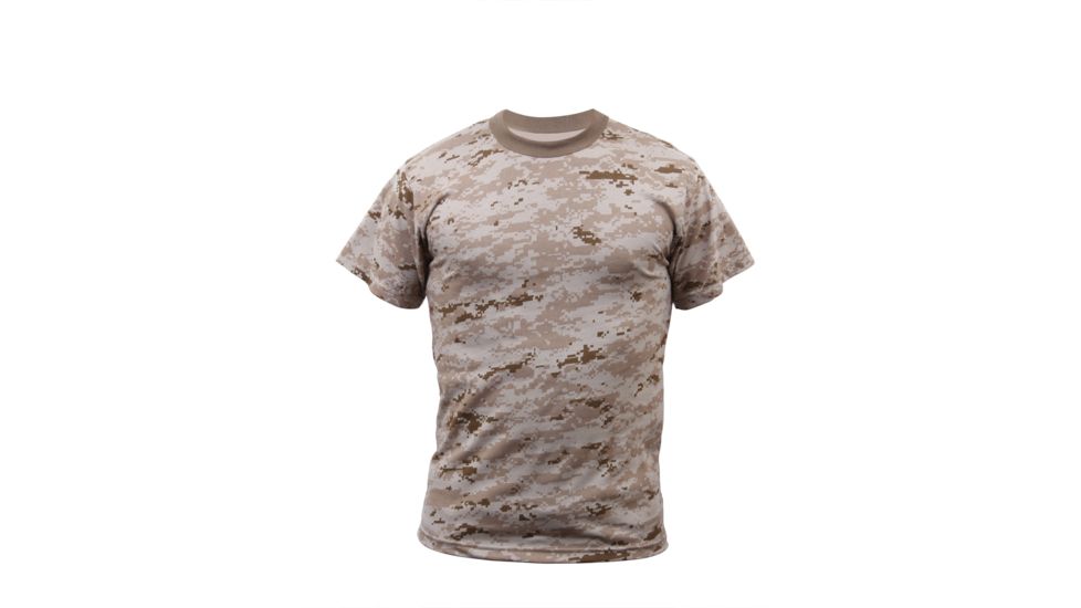 Rothco Digital Camo T-Shirt, Desert Digital Camo, XL, 5295-DesertDigitalCamo-XL
