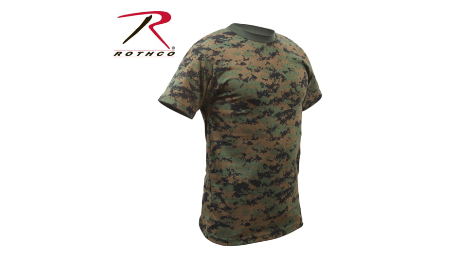 Rothco Digital Camo T-Shirt 5212, S, Heritage Walnut, 61800-HeritageWalnut-S