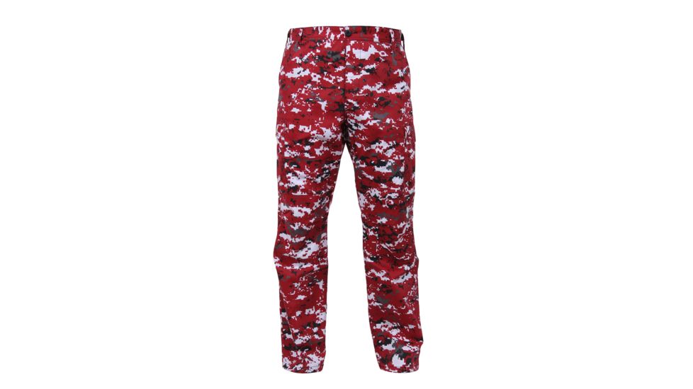 Rothco Digital Camo Tactical BDU Pants, Red Digital Camo, M, 99640-RedDigitalCamo-M