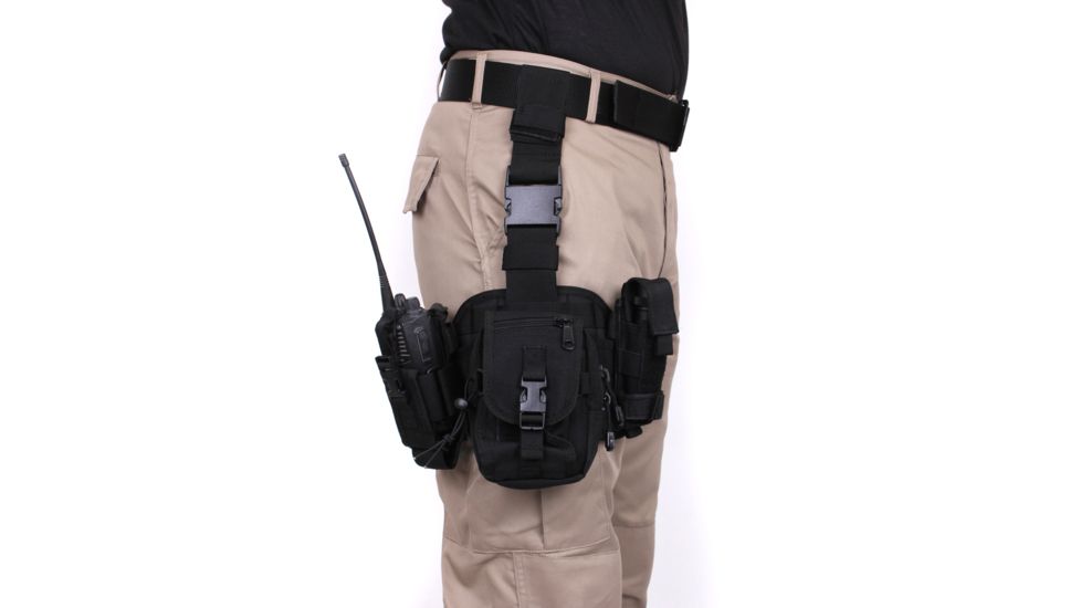 Rothco Drop Leg Utility Rig, Black, 10750-Black