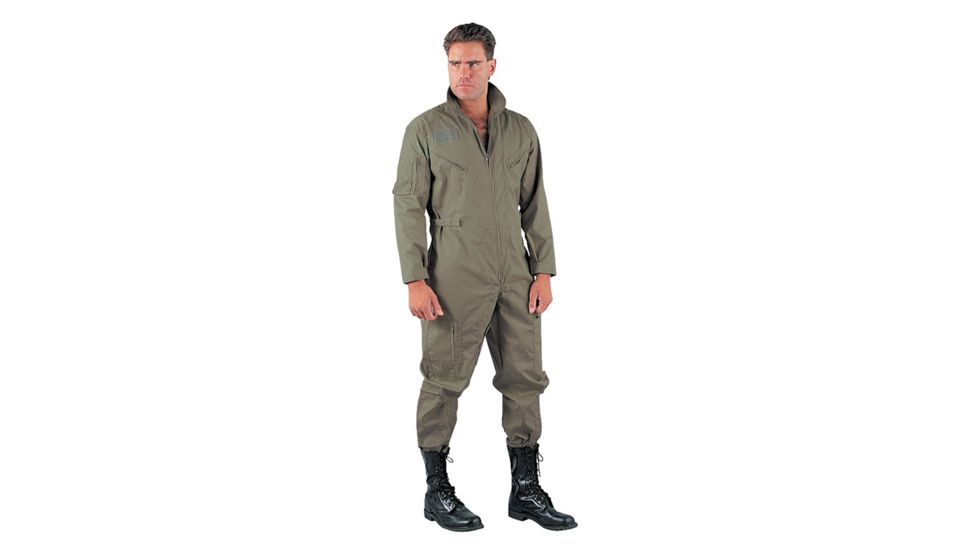 Rothco Flightsuits, Foliage Green, Small, 7662-FoliageGreen-S