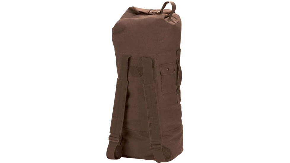 Rothco G.I. Style Canvas Double Strap Duffle Bag, 89.6L, Earth Brown, 36410-EarthBrown