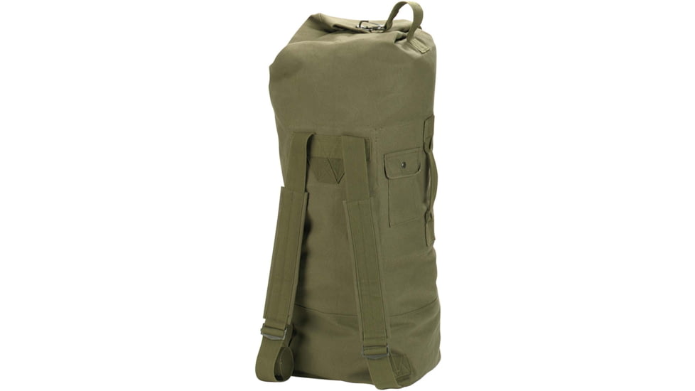 Rothco G.I. Style Canvas Double Strap Duffle Bag, Olive Drab, 3486
