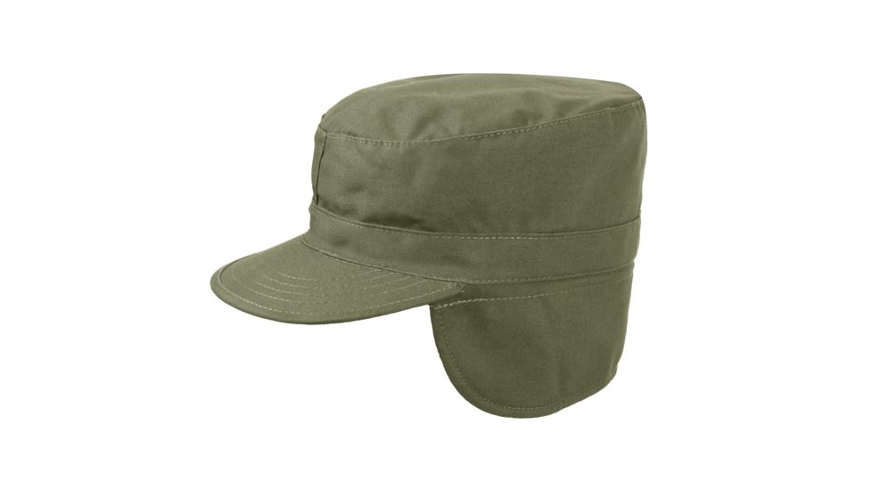 Rothco G.I. Type Combat Caps w/ Flaps, Olive Drab, 7, 5712-OliveDrab-7