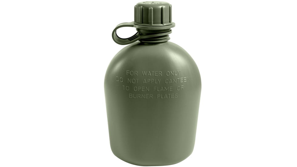 Rothco Genuine G.I. 3-Piece Plastic Canteen, 1 qt, Olive Drab, 605