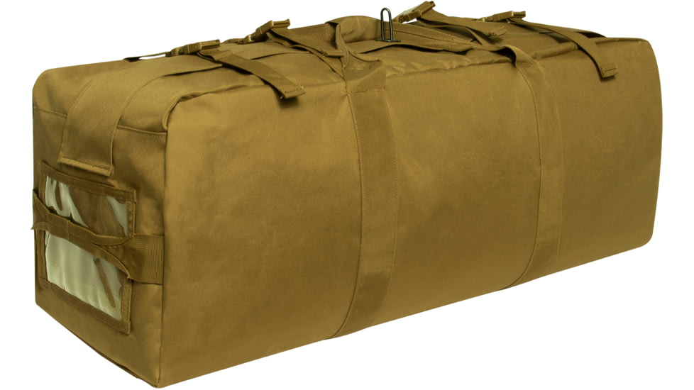 Rothco GI Type Enhanced Duffle Bag, Coyote Brown, 32x12x12in, 2885-CoyoteBrown