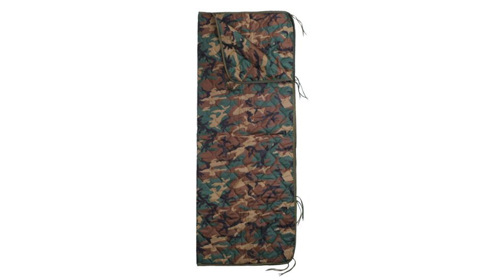 Rothco GI Type Rip-Stop Poncho Liner With Zipper, Woodland Camo, 88476-WoodlandCamo