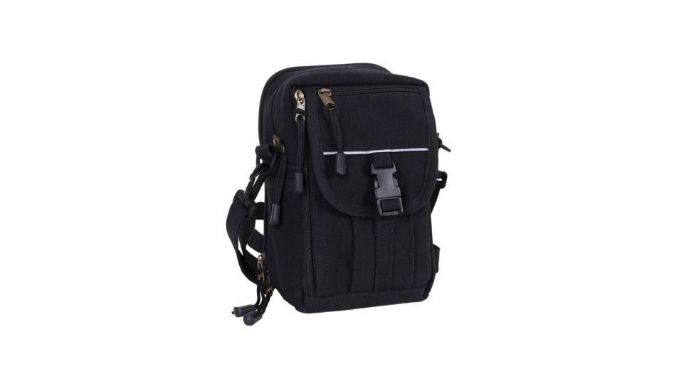 Rothco Heavyweight Canvas Classic Passport Travel Pouch, Black, 99146-Black