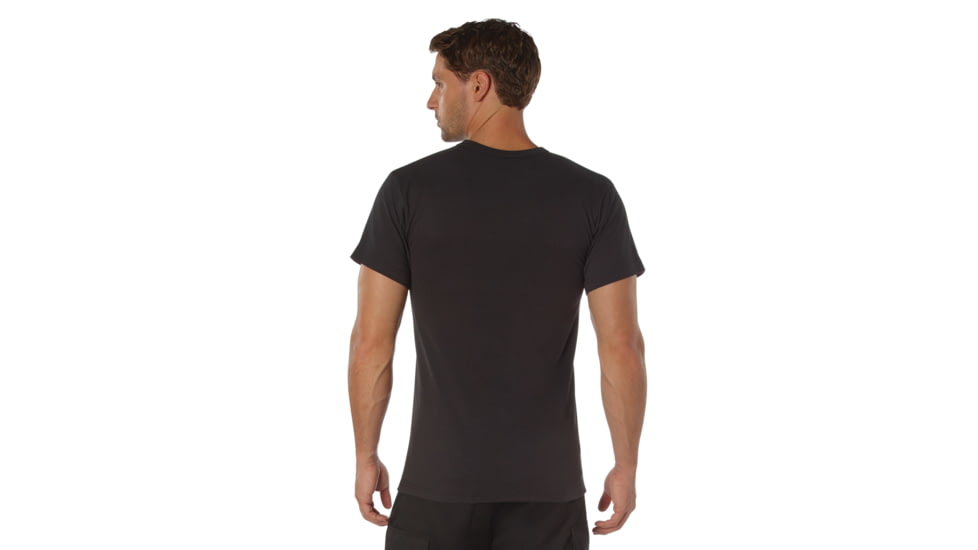 Rothco Heavyweight T-Shirt 5014, Black, M, 50175-Black-M
