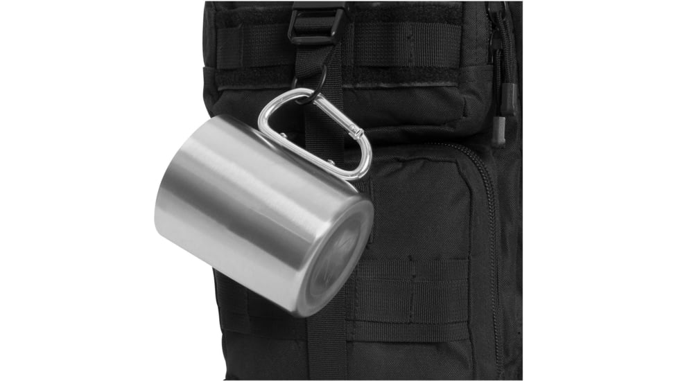 Rothco Insulated Stainless Steel Portable Camping Mug w/ Carabiner Handle, 15oz, 8305