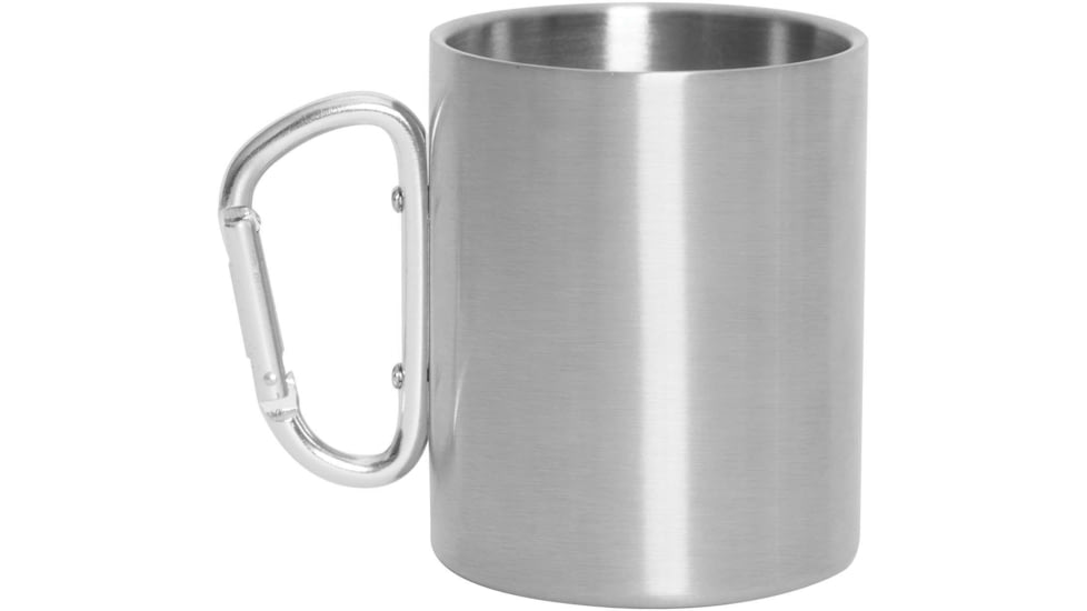 Rothco Insulated Stainless Steel Portable Camping Mug w/ Carabiner Handle, 15oz, 8305