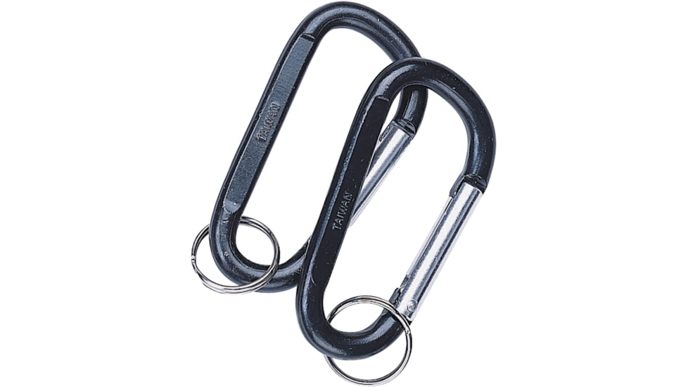 Rothco Jumbo 80mm Carabiner With Key Ring, Stainless, 260-064