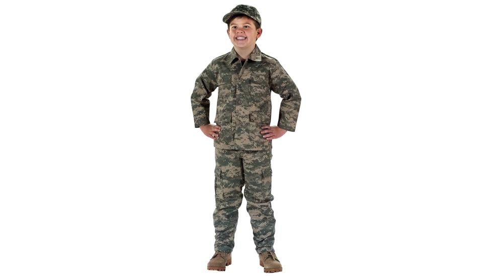 Rothco Digital Camo BDU Shirt - Kid's, Small, ACU Digital Camo, 66210-060