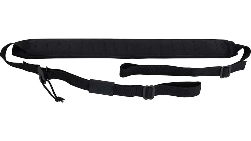 Rothco Laser Cut MOLLE 2-Point Padded Rifle Sling, Black, 4676-Black