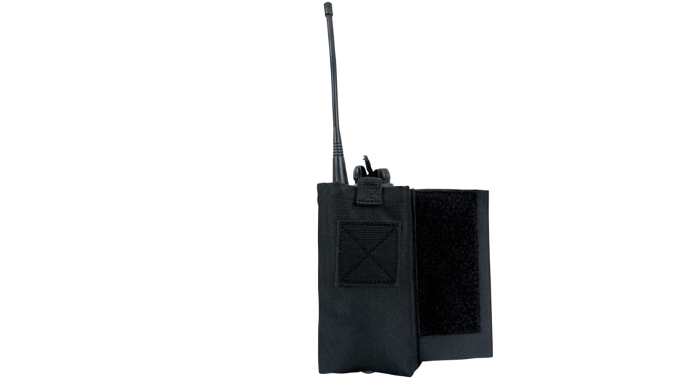 Rothco Lightweight Armor Carrier Vest Side Radio Pouch Set, Black, 5733