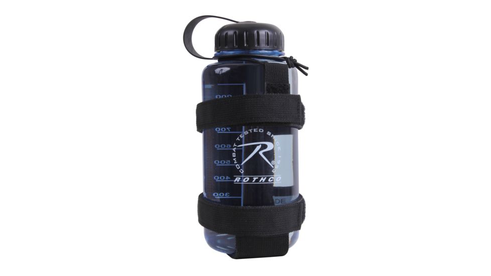 Rothco Lightweight MOLLE Bottle Carrier, Black, 2110-Black