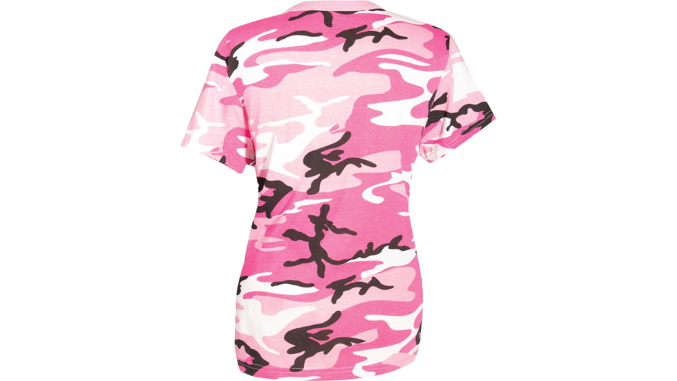 Rothco Long Length Camo T-Shirt - Womens, Pink Camo, Small, 56789-PinkCamo-S