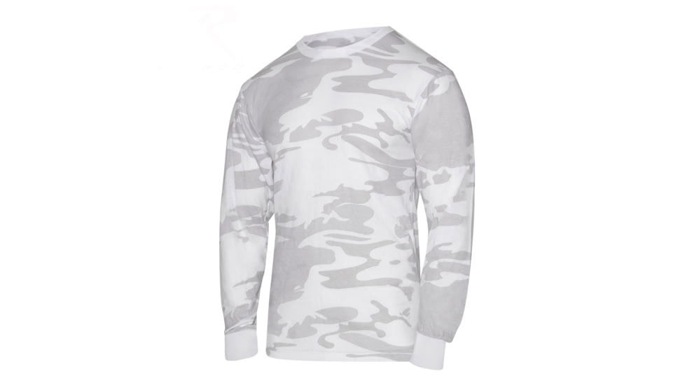 Rothco Long Sleeve Colored Camo T-Shirt, White Camo, Extra Large, 21820-WhiteCamo-XL