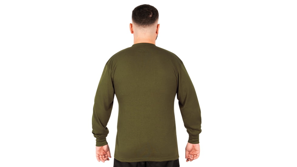 Rothco Long Sleeve Henley T-Shirt - Mens, Olive Drab, Small, 21025-OliveDrab-S